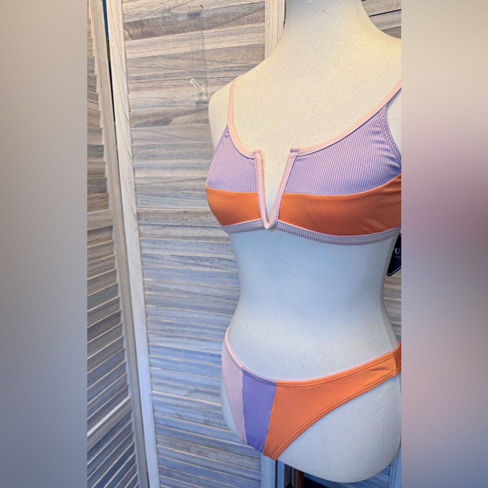 NWT Zaful Colorblock 2 Piece Swimsuit Bikini